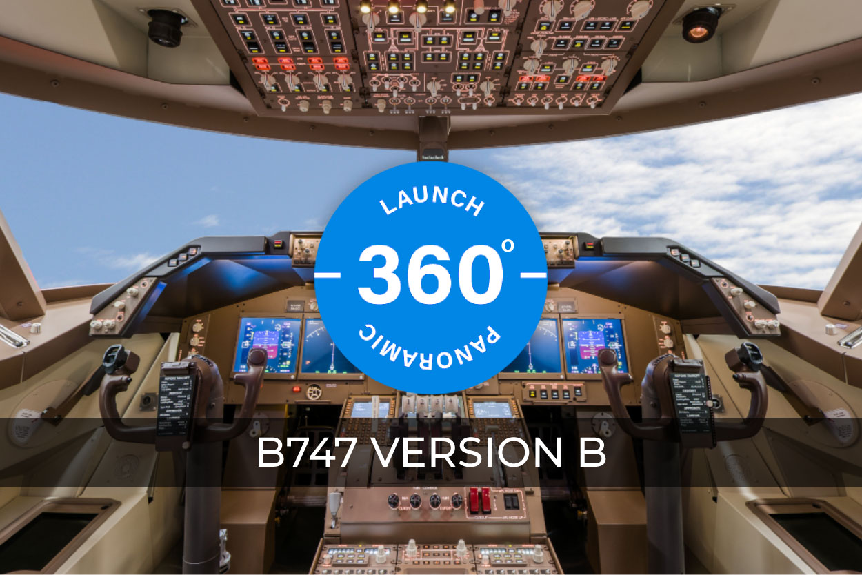 B747 Wide-Body Real Cockpit Flight Training Device | FDS
